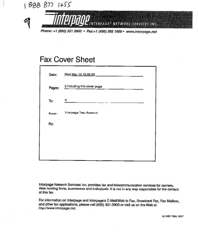 fax page