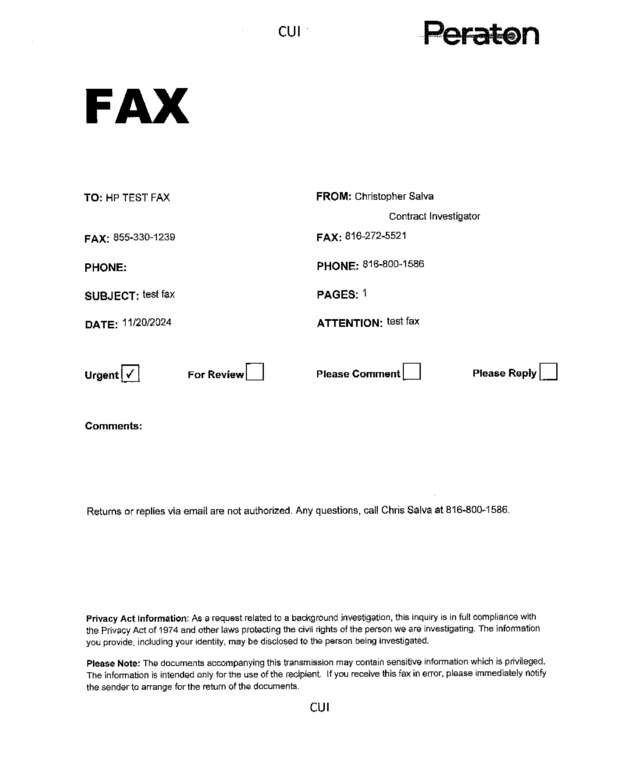 fax page