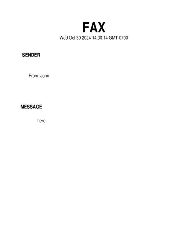 fax page