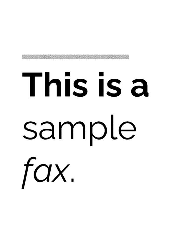 fax page