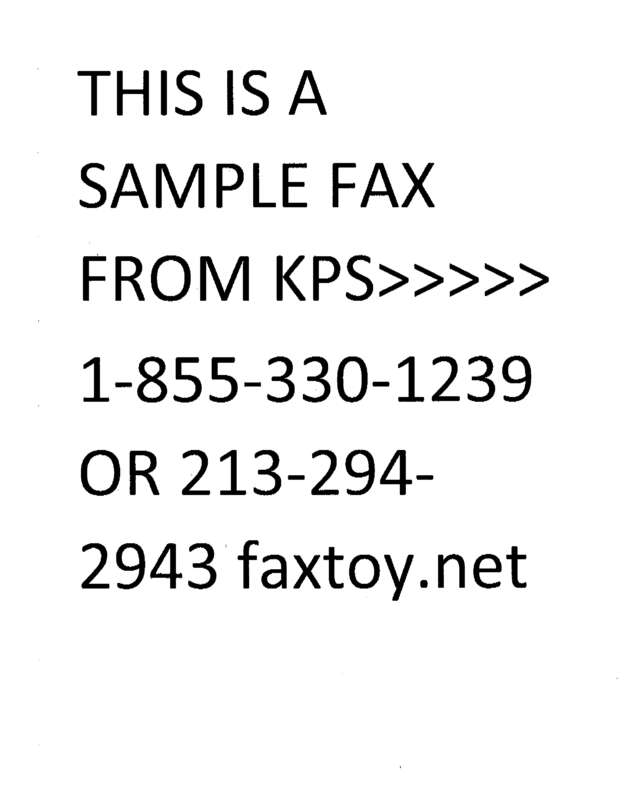 fax page