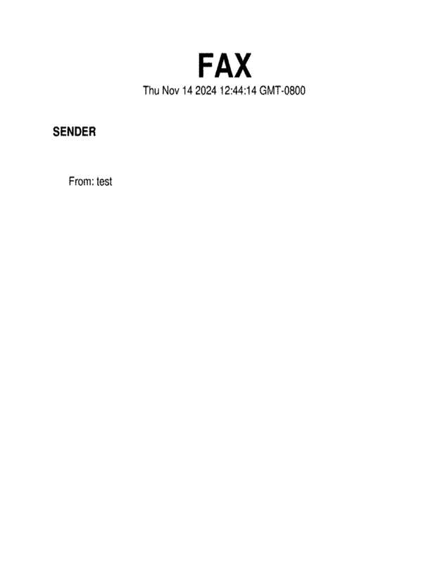 fax page