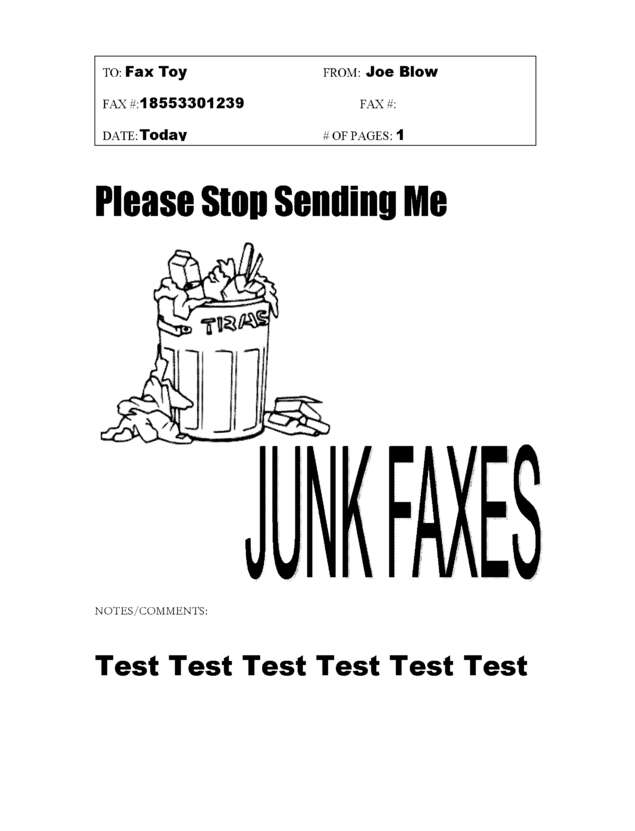 fax page