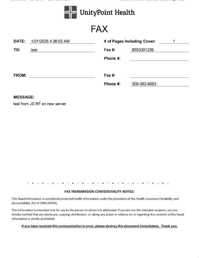 fax page