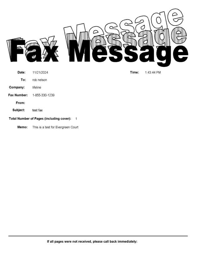 fax page