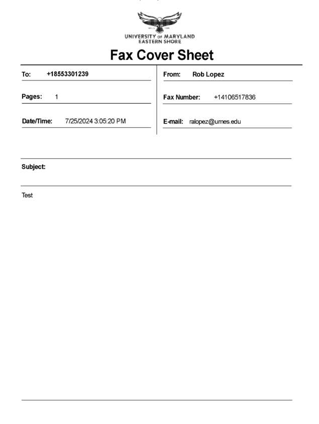 fax page