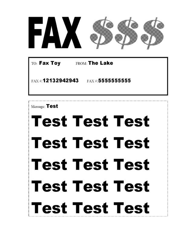 fax page