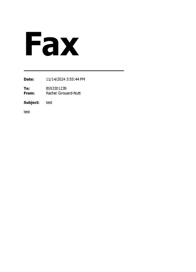 fax page