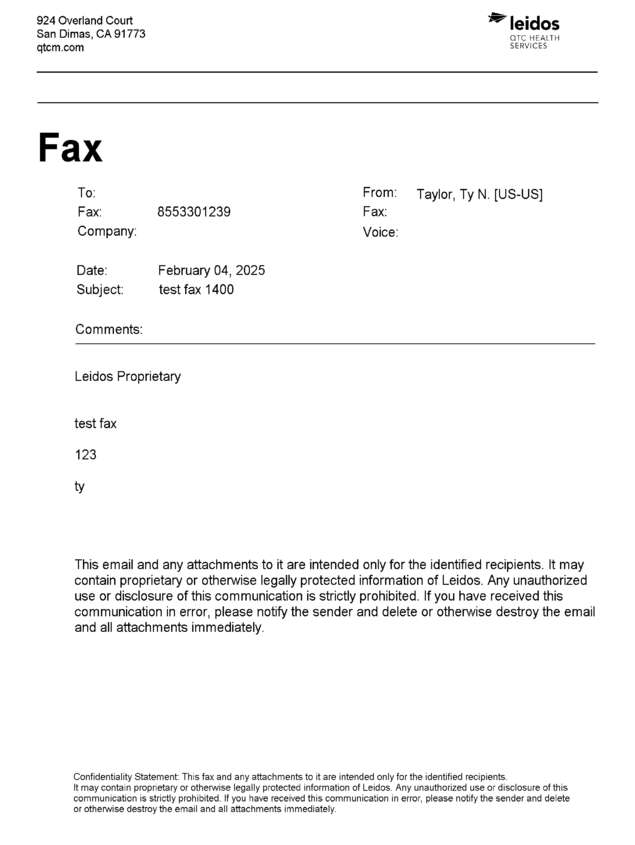 fax page