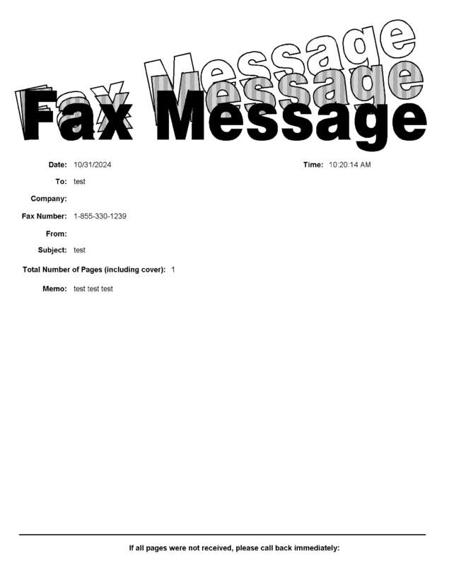 fax page