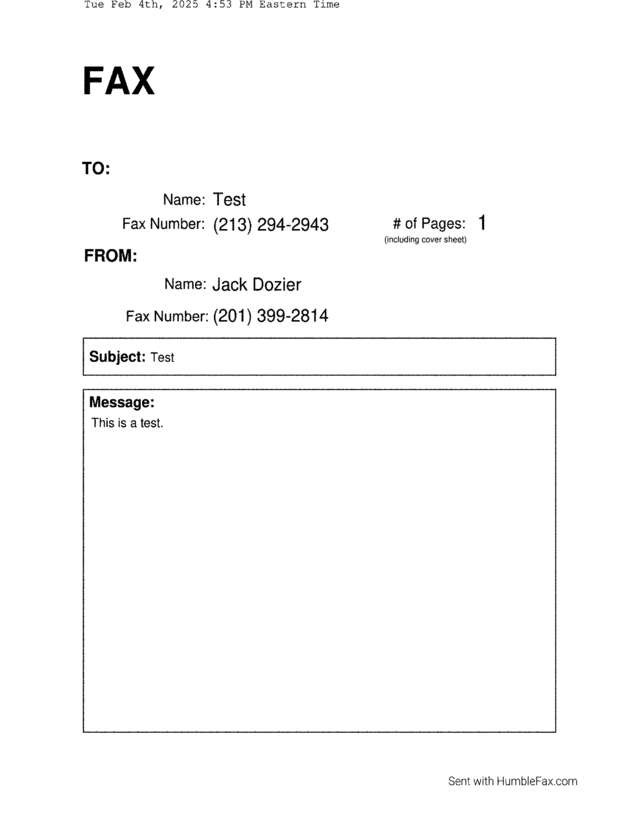 fax page