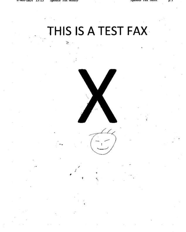 fax page