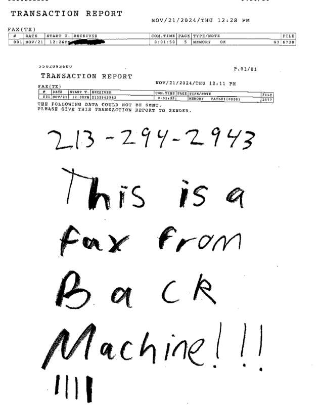 fax page