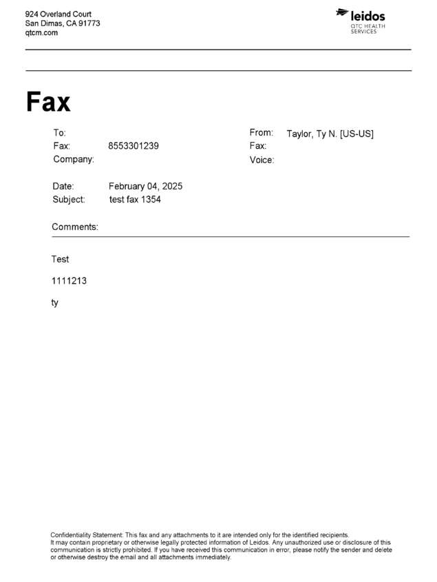 fax page