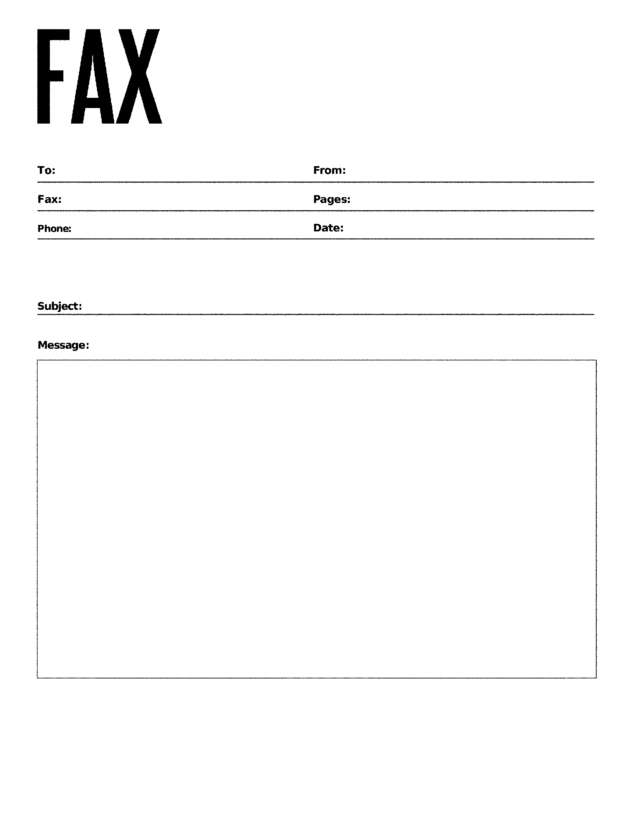 fax page