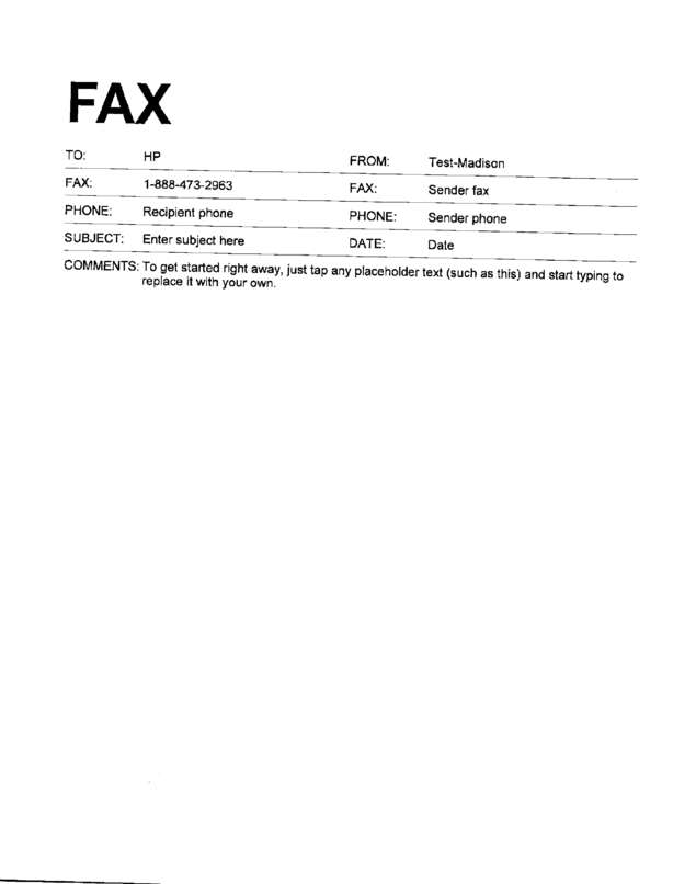 fax page