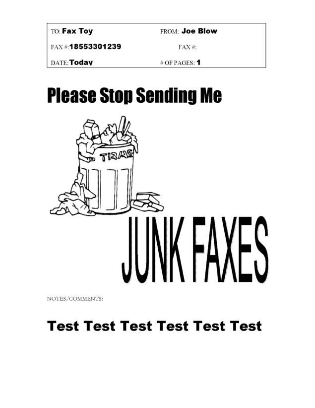 fax page