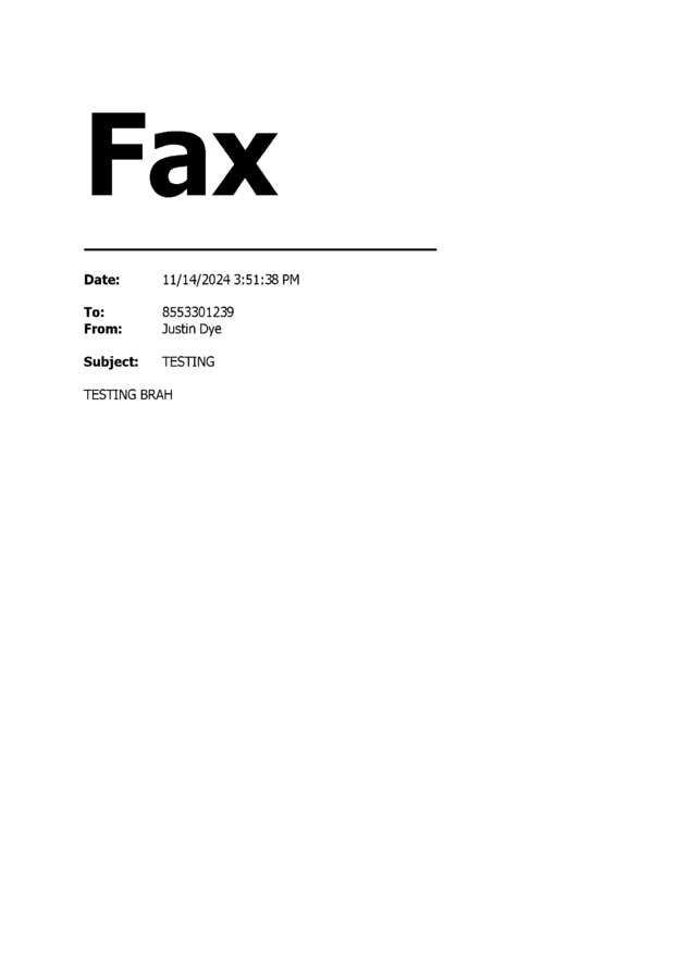 fax page