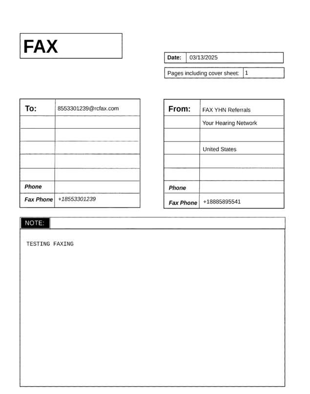 fax page