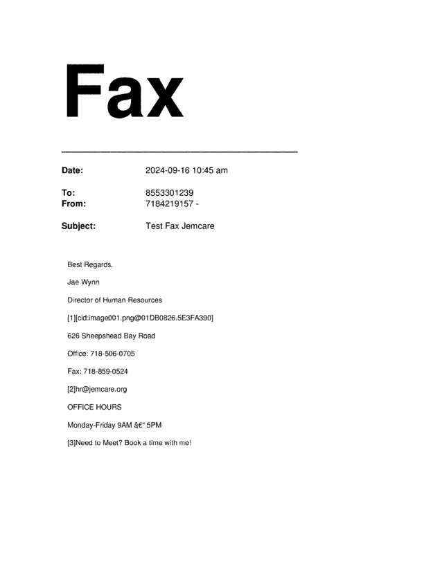 fax page