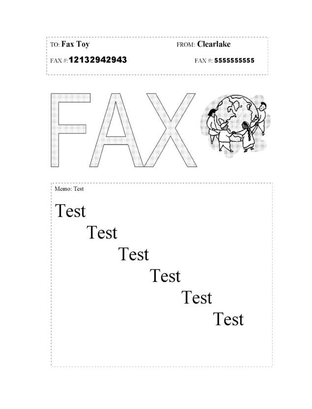 fax page