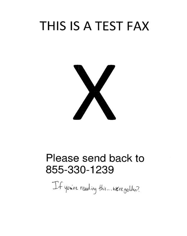 fax page