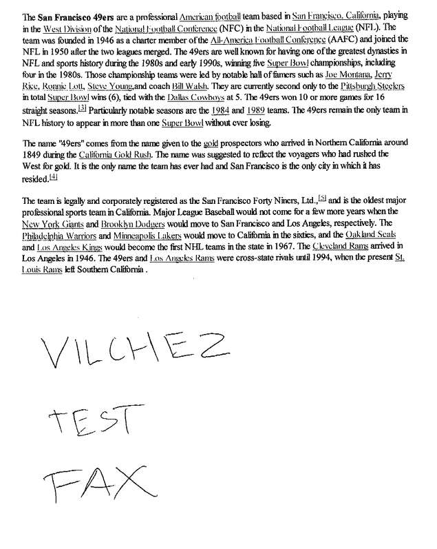 fax page