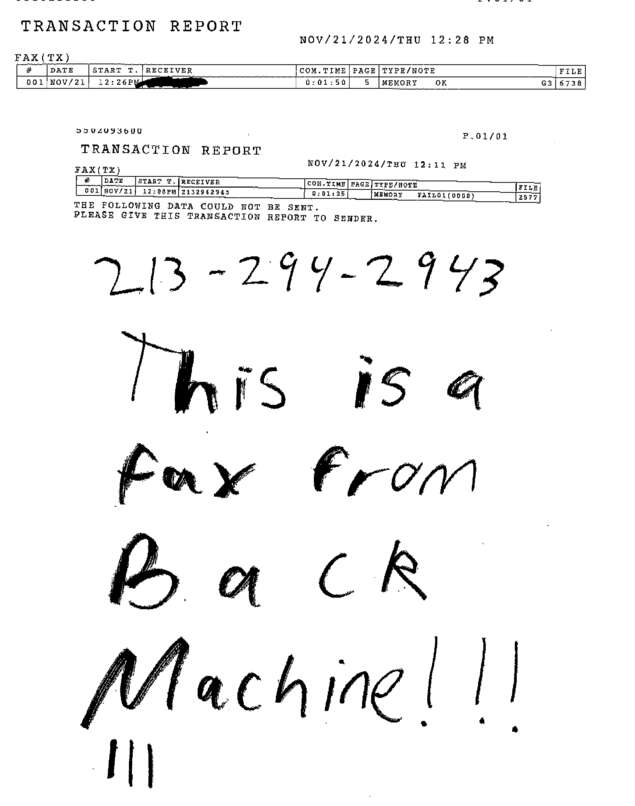 fax page