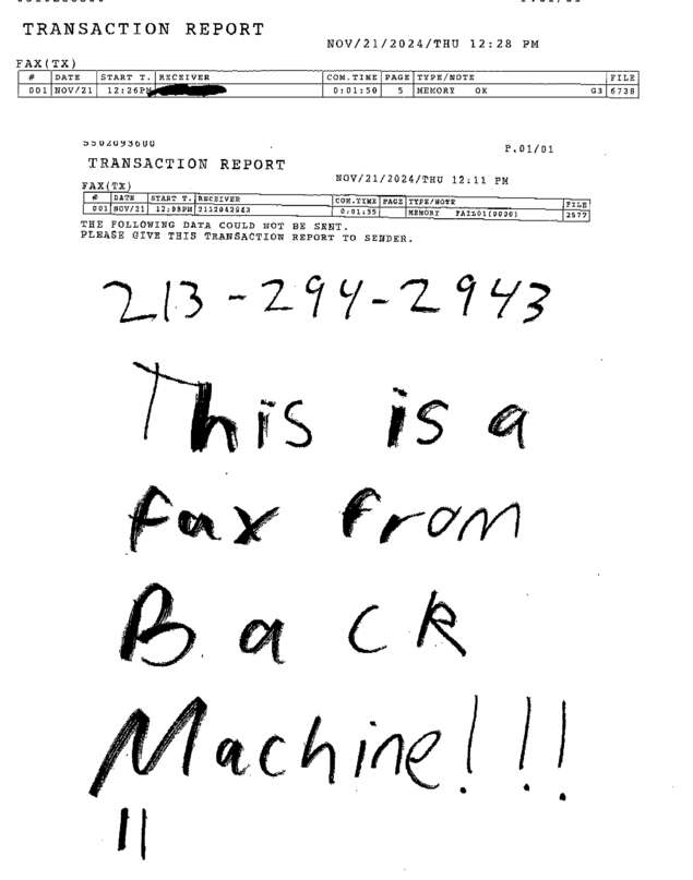 fax page