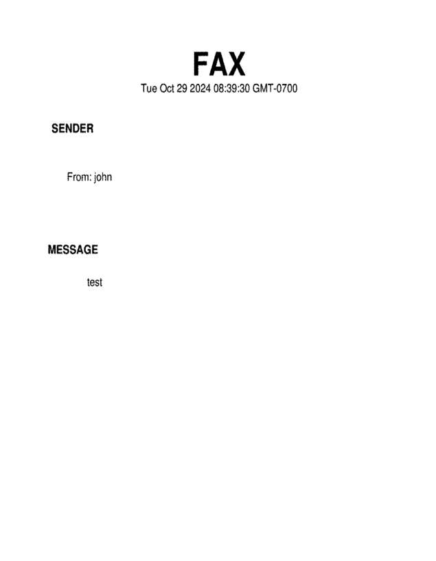 fax page