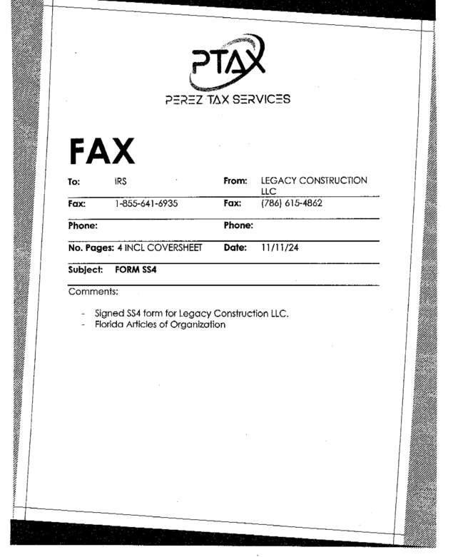 fax page