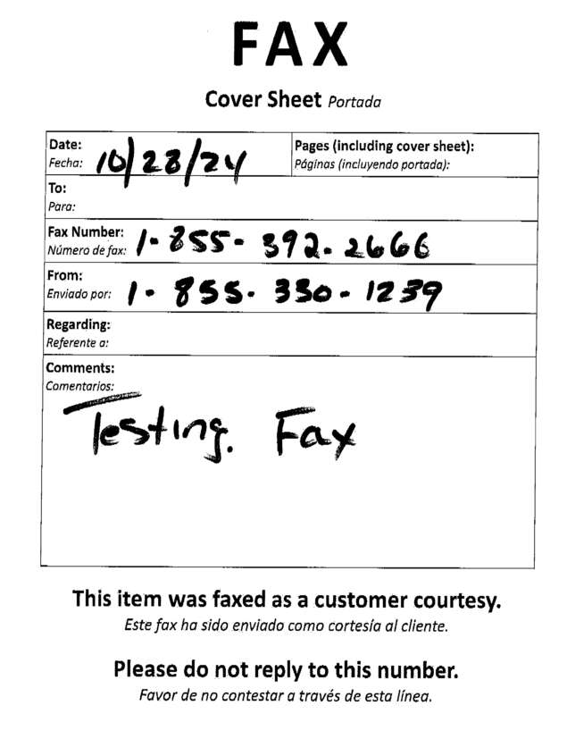 fax page