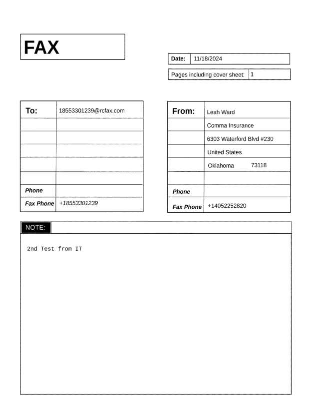 fax page