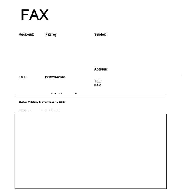 fax page